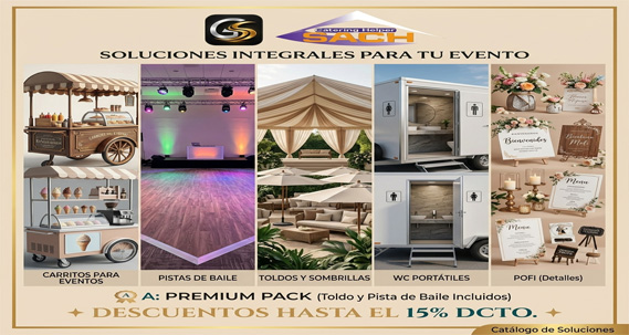 Para un evento inolvidable.